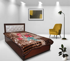 RIAN Super Soft Lily Floral Design Heavy Blanket for Single Bed (Multi color)