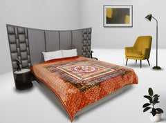 RIAN Super Soft Square Floral Design Heavy Blanket for Double Bed (Multi Color)