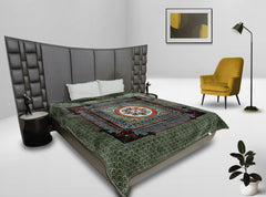 RIAN Super Soft Square Floral Design Heavy Blanket for Double Bed (Multi Color)