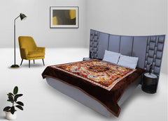 RIAN Super Soft Daisy Floral Design Blanket for Double Bed (Multi Color)