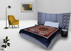 RIAN Super Soft Daisy Floral Design Blanket for Double Bed (Multi Color)
