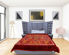RIAN Super Soft Daisy Floral Design Blanket for Double Bed (Multi Color)