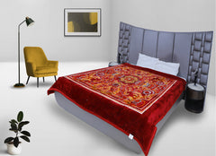 RIAN Super Soft Daisy Floral Design Blanket for Double Bed (Multi Color)