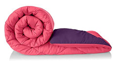 RIAN Microfiber All-Weather Double Bed Reversible Comforter (Pink)