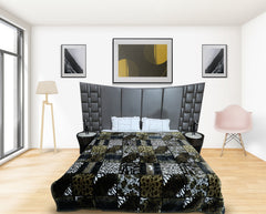 RIAN Tiger Print Mink Blanket for Double Bed( Multi Color )