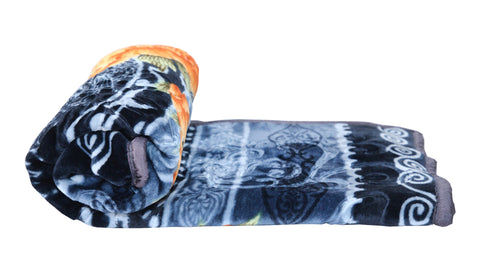 RIAN Super Soft Winter Floral Design Heavy Blanket for Single Bed (Multi Color)