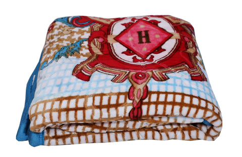 RIAN Ultra Soft Luxurious Warm Indian Sword Mink Blanket Single Bed for Mild Winter 2.5kg-Multicolor (230cm X 150 cm)