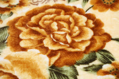 RIAN Super Soft Lotus Floral Design Blanket for Single Bed (Multi Color)