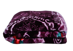 RIAN Super Soft Winter Floral Design Heavy Blanket for Single Bed (Multi Color)