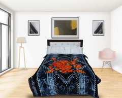 RIAN Super Soft Winter Floral Design Heavy Blanket for Single Bed (Multi Color)
