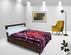 RIAN Super Soft Winter Floral Design Heavy Blanket for Single Bed (Multi Color)