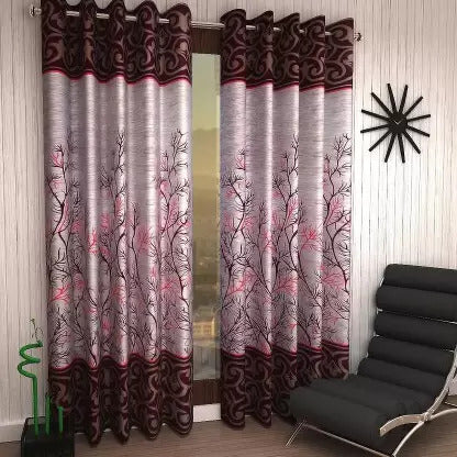 RIAN Polyester Semi Transparent Door Curtain