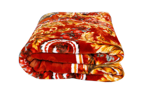 RIAN Super Soft Daisy Floral Design Blanket for Double Bed (Multi Color)