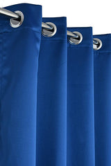 RIAN Solid Blackout Curtain for Door (Blue)