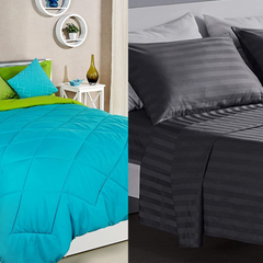 Double Bed Comforter + Bed Sheet Combo